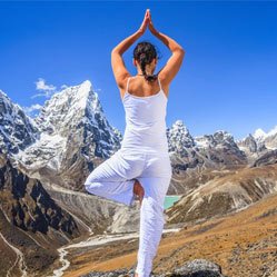 Yoga in himalayas